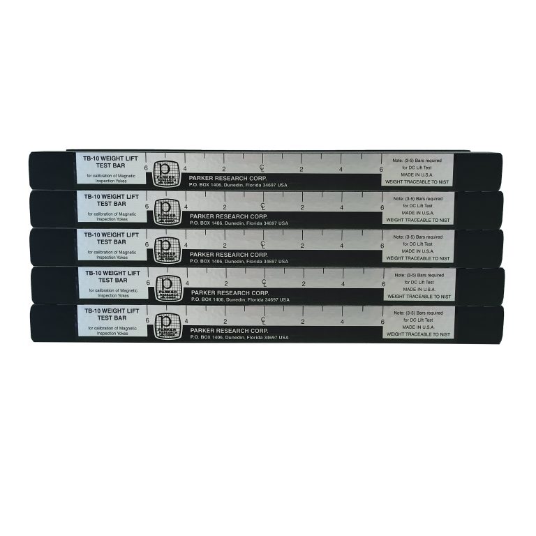 Parker TB-10S-5 Set of 5 Weight Lift Test Bars TB-10 Stack of 5